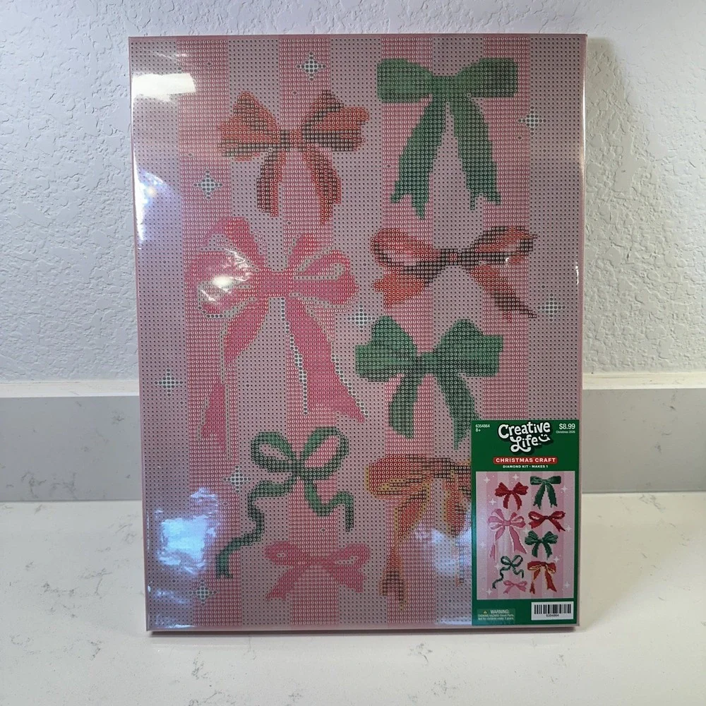 Hobby Lobby Creative Life 2026 Christmas Bows Diamond Art Kit 6354864 NEW